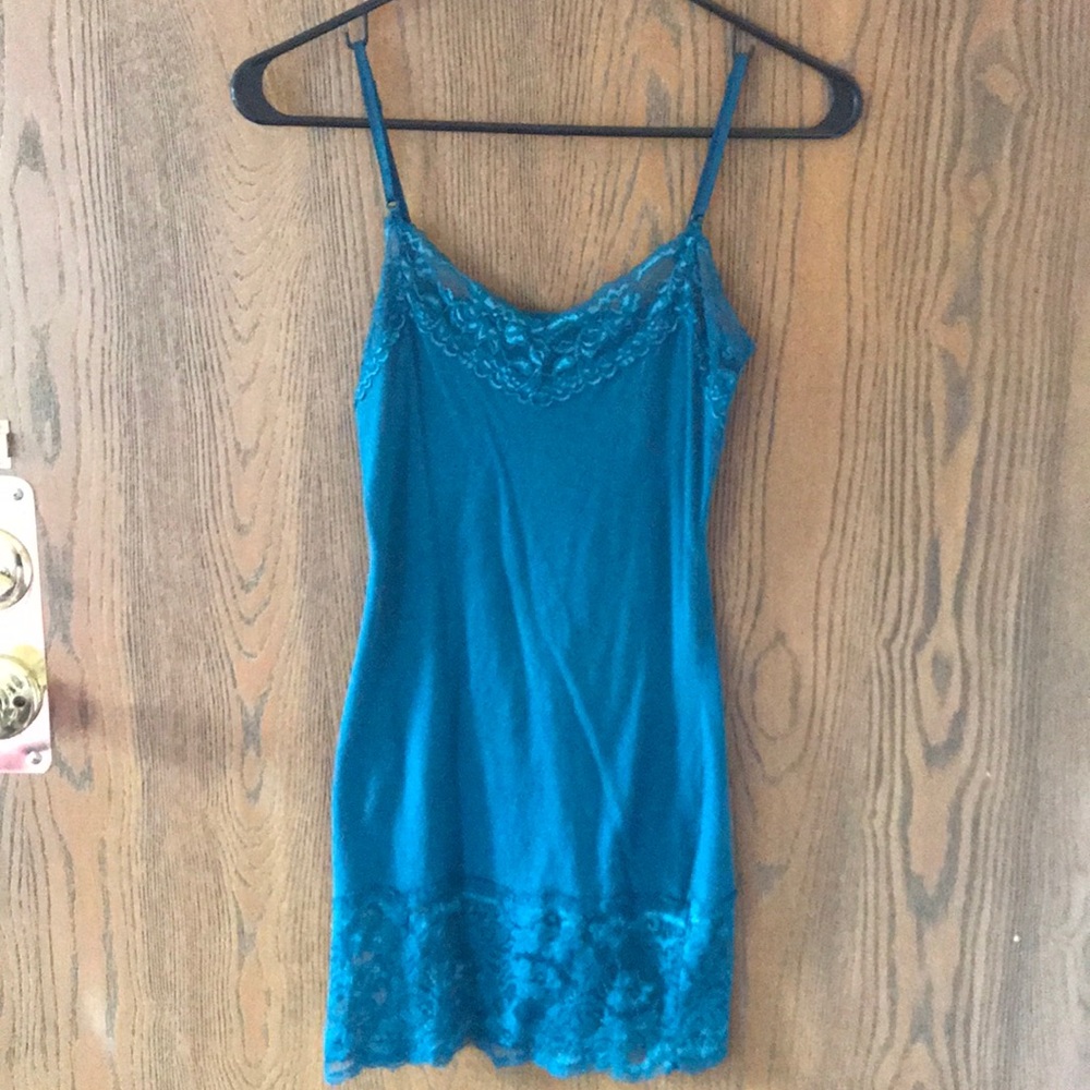 small “long” lacey tank top